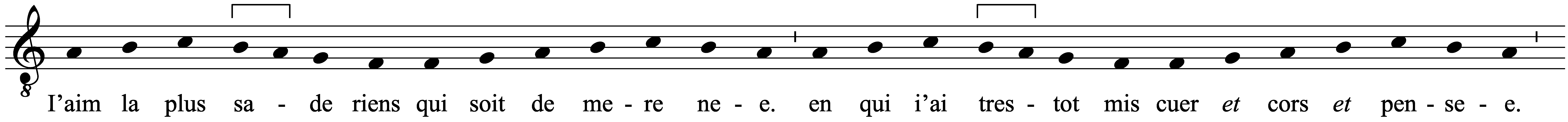 Work musical notation